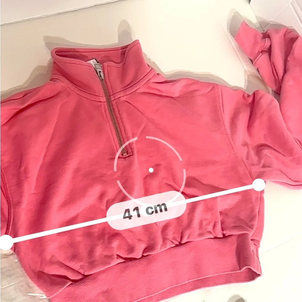 TNA Pink Quarter-Zip Pullover - Picture 6 of 7